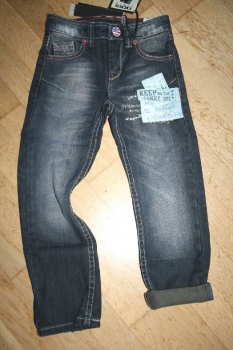 IKKS garcon Jeans Store gerade Jeanshose blue black destroy ---nur noch Größe 10a/140---